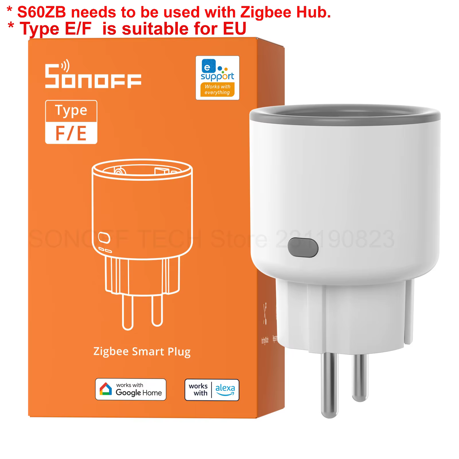 SONOFF S60ZB Zigbee Smart Plug (EU)