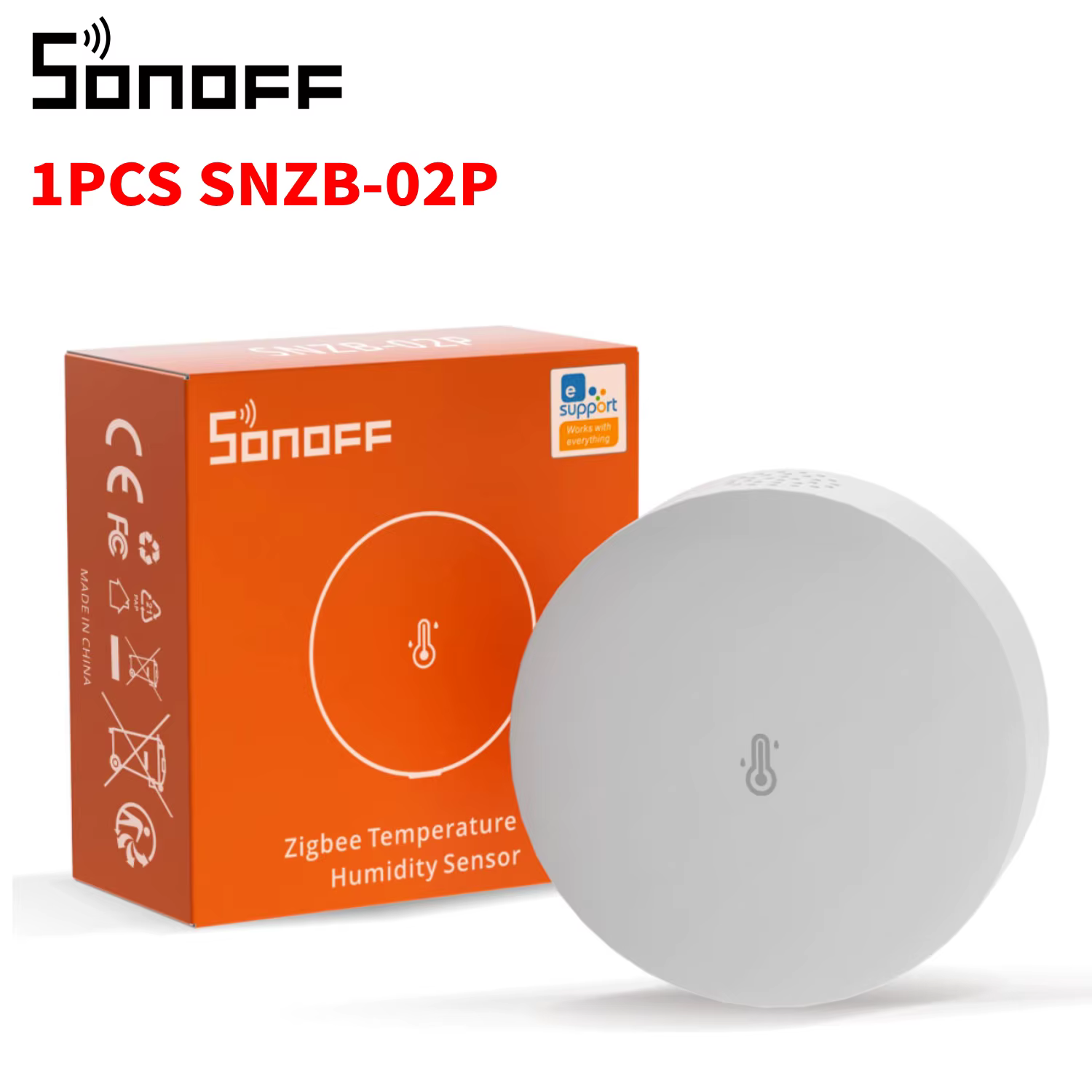 SONOFF Zigbee Temperatuur- en Vochtigheidssensor