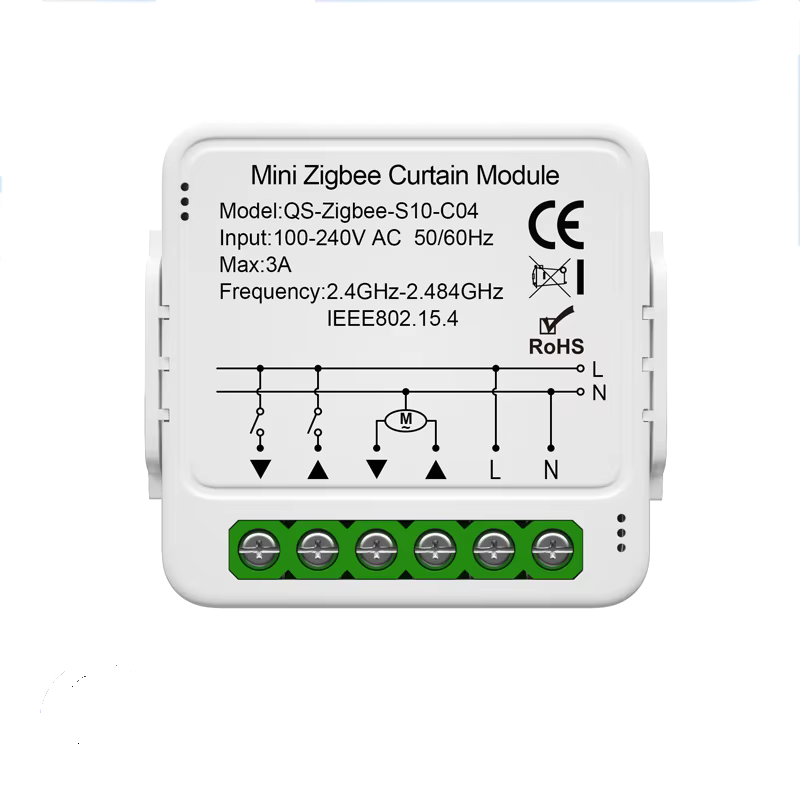 Slimme Gordijnmodule met WiFi & Zigbee - Voor Rolluiken en Gordijnen